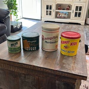 Vintage/antique tins